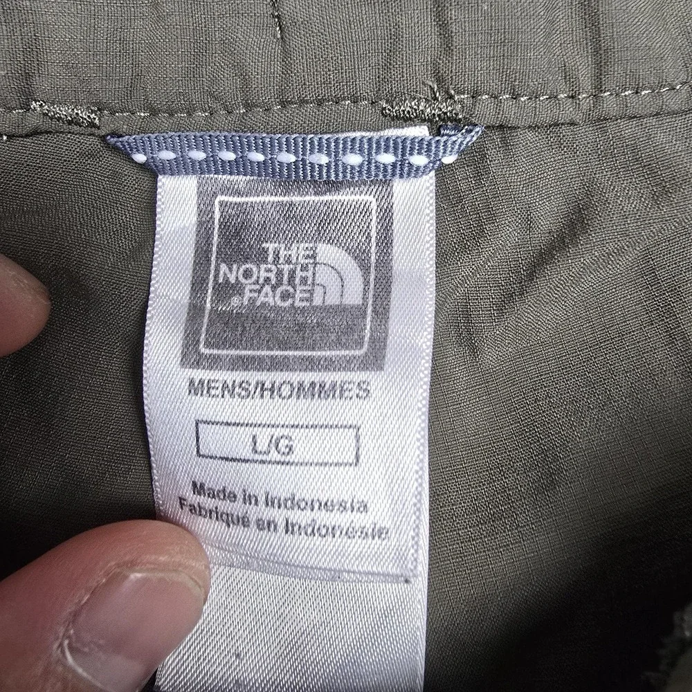 The North Face Shorts‎ Mens Large Green Cargo Hiking Quick Dry Nylon 10 Inch
